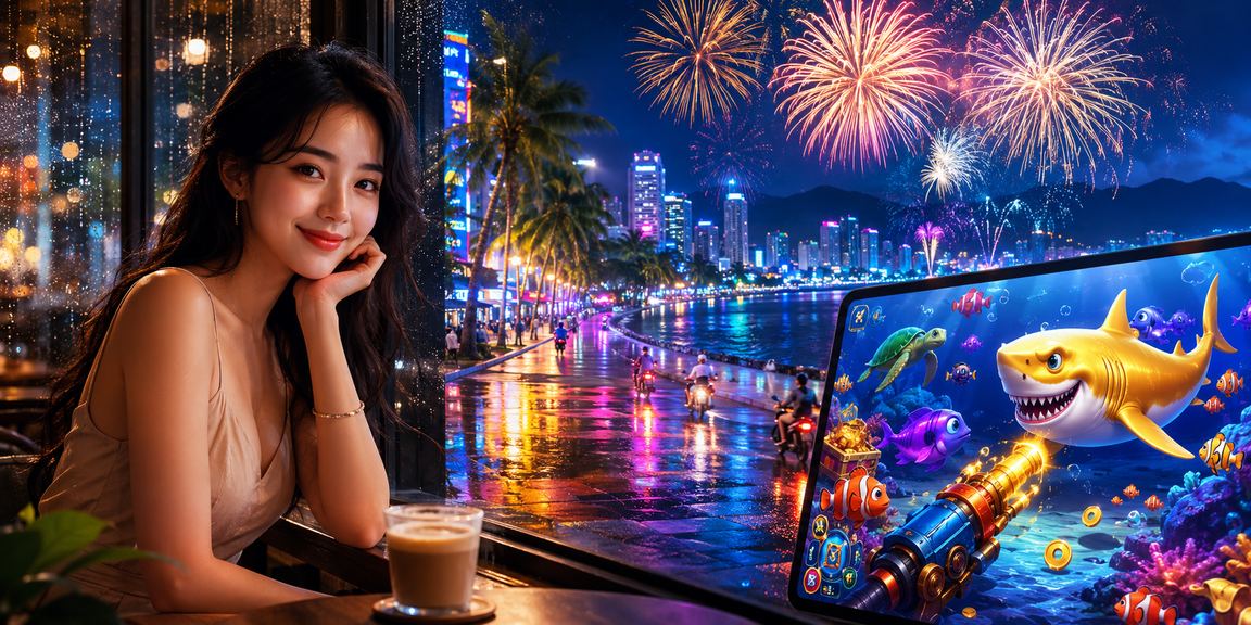 Cảnh biển Nha Trang ban ngày với không khí sôi động phù hợp trải nghiệm giải trí trực tuyến